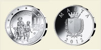 Europasternmünze Silber Malta 2012 Europasternmünze Silber Malta 2012