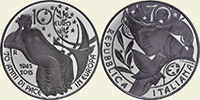 Europasternmünze Silber Italien 2015 Europasternmünze Silber Italien 2015
