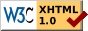 Valid XHTML 1.0